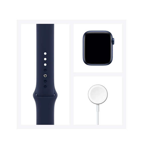 Apple Watch Series 6 GPS Cellular 40mm Blue Aluminum Case with Deep Navy Sport Band